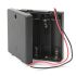 KLS5-812-B, тримач для 4 батарей АА провід 15см. (кришка)