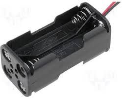 KLS5-810-B, тримач для 4 батарей АА провід 15см. (вертикаль)