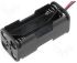 KLS5-810-B, Держатель для 4 батарей АА Провод 15см. (вертикаль)