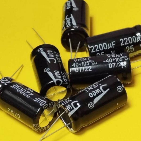 2200mkf 25v 105°C электролит jwco 13*25