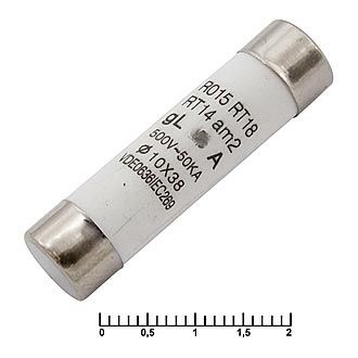 Запобіжник кераміка 2A 500V 10x38mm