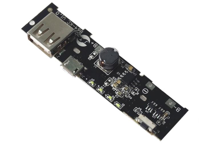 Плата контролер 864-KC V1.0 для PowerBank, USB, MicroUSB, DC5V/2A