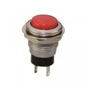 DS-318 1A, 250V (ON)-OF червона, зелена кнопка без фіксації