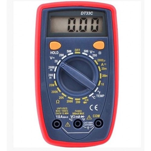 DT33C ЦИФРОВИЙ МУЛЬТИМЕТР З ПІДСВІТЛОМ