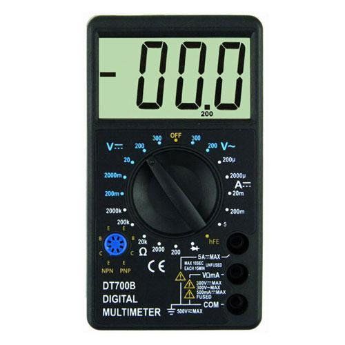 DT700B ЦИФРОВИЙ МУЛЬТИМЕТР З ВЕЛИКИМ ДИСПЛЕЄМ