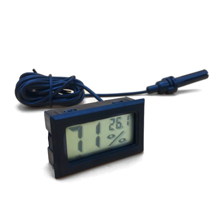 Термометр-гігрометр з виносним датчиком вологості - зондом (чорний)