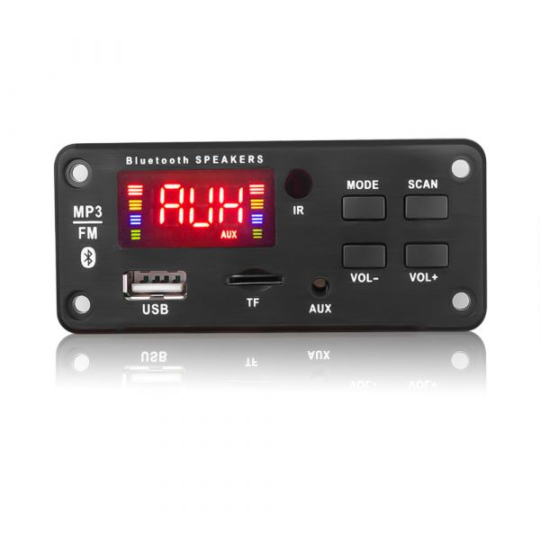 МОДУЛЬ СТЕРЕО АУДІО MP3, FM ПЛЕЄРА З BLUETOOTH, USB, MICRO SD JQ-D022BT-A