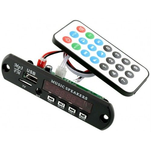 МОДУЛЬ MP3, USB, MICROSD, FM, AUX СТЕРЕО АУДІО ПЛЕЄР 5V