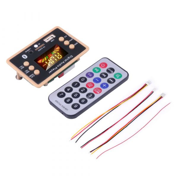 МОДУЛЬ СТЕРЕО АУДІО MP3, FM-плеєр з BLUETOOTH, USB, MICRO SD JQ-D101BT-V1.0