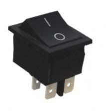 KCD2-211 (4pin) 15A,250V (ON)-OFF чорний перемикач Daier, поворотний, без фіксації