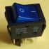 Клавишный переключатель KCD4-201N-B, синий, 30A, 6pin