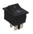 KCD4-201(RS-201),(KCD2-201) 4pin, 15A,250V, ON-OFF чорний корпус,чорна клавіша; перемикач Daier