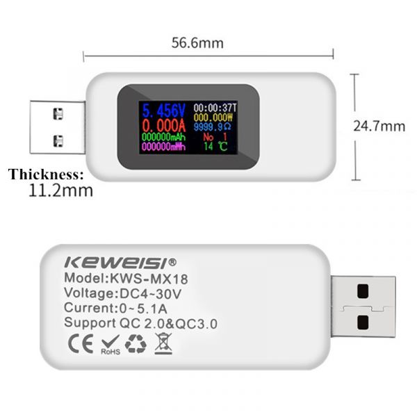 USB ТЕСТЕР KWS-MX18L