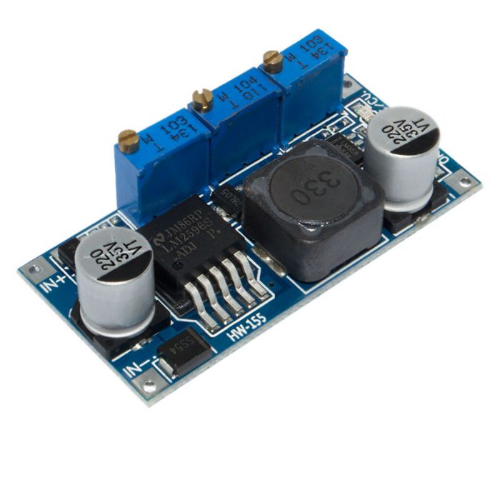 DC-DC ЗНИЖУЮЧИЙ ПЕРЕТВОРЮВАЧ З РЕГУЛЮВАННЯМ НАПРУГИ І СТРУМУ CC/CV LM2596 3A
