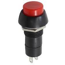 PBS-11A (PB-305A) 3A,250V ON-OF; кнопка червона, зелена, жовта, синя, чорна, біла; з фіксацією