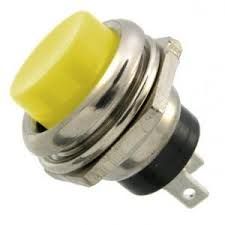 PBS-26B(DS-212) 2A,250V OF-(ON); кнопка жовта; без фіксації