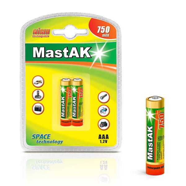Акумулятор Mastak HR03 AAA 750mAh HYBRID PRO