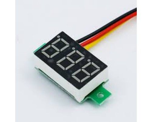 Цифровий вольтметр 0.36 дюймів DC 0-100V червоний