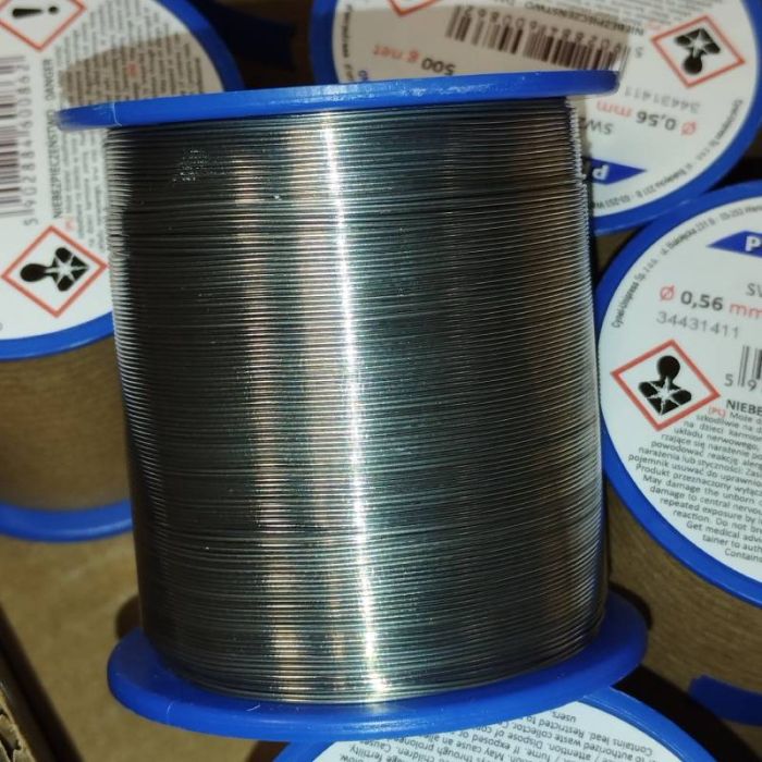Припой CYNEL (Польша) Solder wire S-Sn60Pb40, flux SW26/3/2,5%  0,56мм 0,5кг
