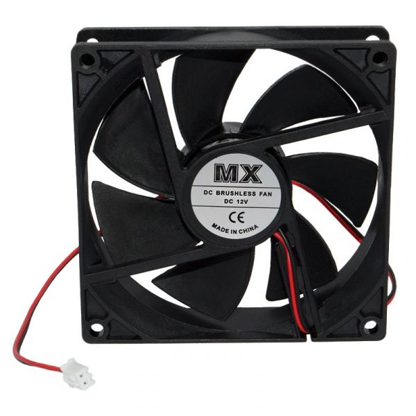 Вентилятор MX-9025 DC 12В 2 дроти 92*92*25 мм, 0.2A ковзання, 0.2A