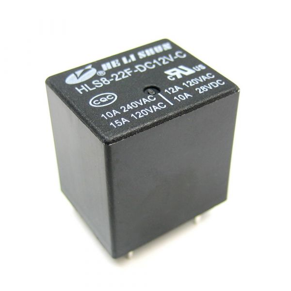 HLS8-22F РЕЛЕ (12VDC) ТОК-15A / КОНТАКТИ-1С