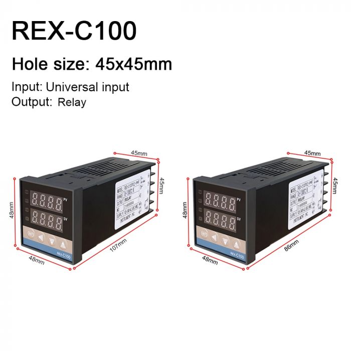 Терморегулятор REX-C100FK2-M*EN 0-400 З RELEY ВИХОДОМ